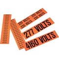Panduit Voltage Marker, Vinyl, 240 Volts, PK5 PCV-240AY